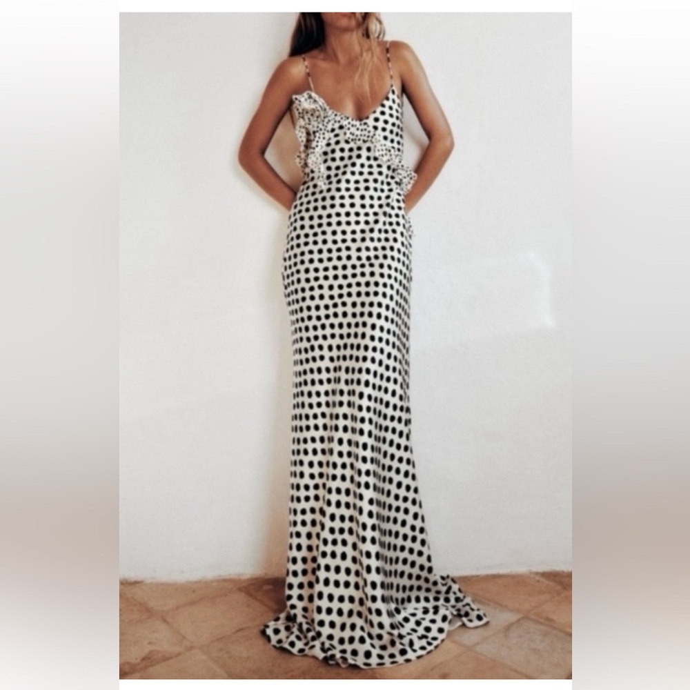 Zara backless maxi dress size small